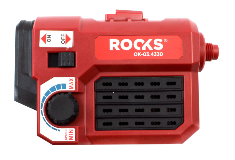 ROOKS 20V AQ-ONE Elastyczna mini szlifierka uniwersalna 5-33 K kpl. z akcesoriami i baterią 2 Ah OK-03.4330
