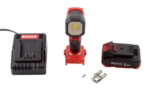 ROOKS 21 V AQ-ONE Lampa robocza LED 1000 lum kpl. z akumulatorem 2 Ah OK-03.4405