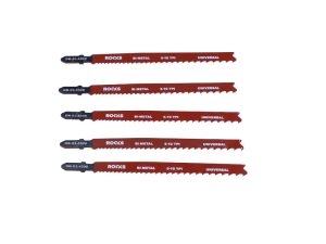 ROOKS Brzeszczot do wyrzynarki Bi-METAL TYP T stal & uniwersalny 5-10 TPI x 100 mm kpl. 5 szt. OK-03.4508