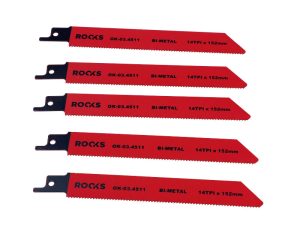 ROOKS Brzeszczot do piły szablastej Bi-METAL stal 14 TPI x 152 mm kpl 5 szt OK-03.4511