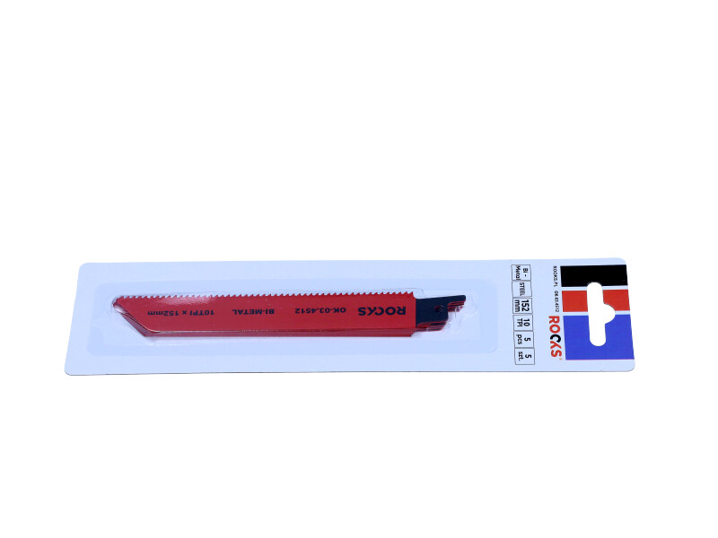 ROOKS Brzeszczot do piły szablastej Bi-METAL stal 10 TPI x 152 mm kpl. 5 szt. OK-03.4512