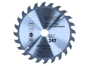 ROOKS Tarcza widiowa do drewna 165 x 20 mm 65MN-YG8 grubość 2,2 mm 24 T OK-03.4513
