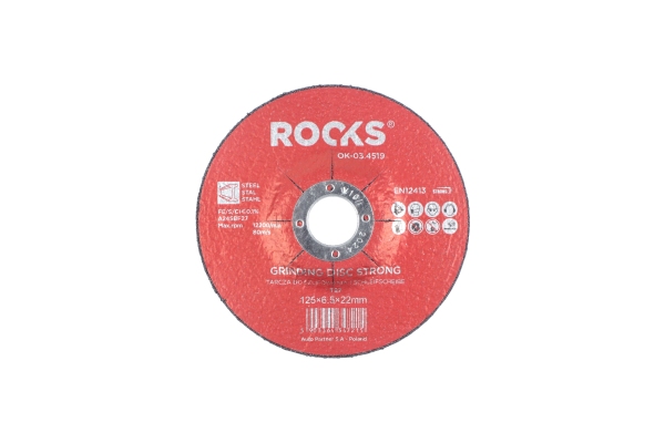 ROOKS Tarcza do szlifowania metalu INOX STRONG 125x6,5x22,2 T27 OK-03.4516