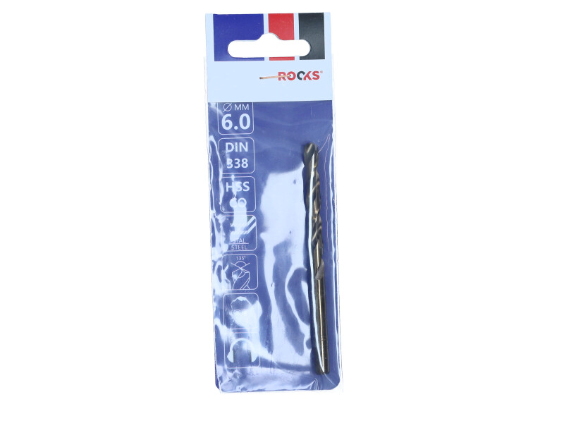 ROOKS Wiertło do metalu STRONG ∅ 6,0 mm HSS Co 1000 N/mm2 DIN 338 OK-03.4631