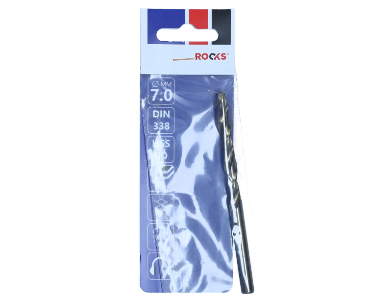 ROOKS Wiertło do metalu STRONG ∅ 7,0 mm HSS Co 1000 N/mm2 DIN 338 OK-03.4633