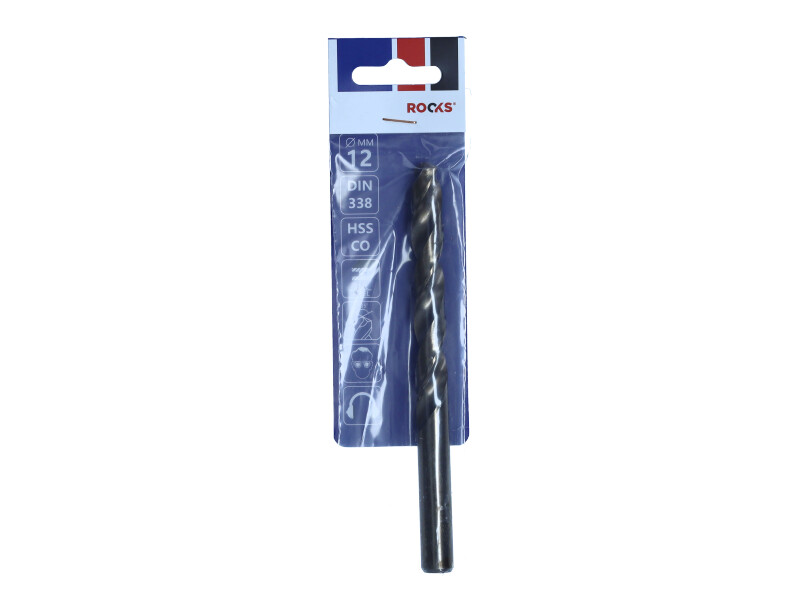 ROOKS Wiertło do metalu STRONG ∅ 12 mm HSS Co 1000 N/mm2 DIN 338 OK-03.4638