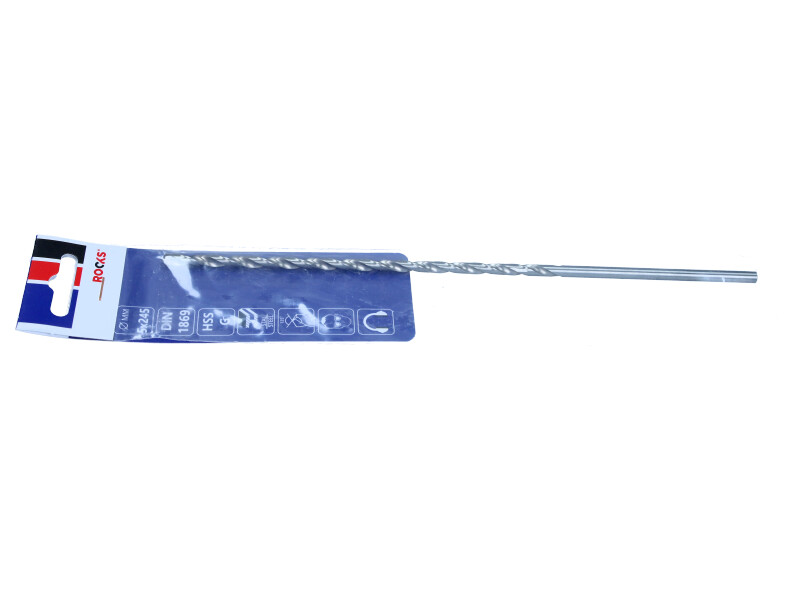 ROOKS Wiertło do metalu XXL ∅ 5,0 x 245 mm HSS G 900 N/mm2 DIN 1869 OK-03.4642