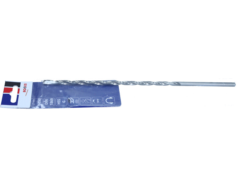 ROOKS Wiertło do metalu XXL ∅ 6,0 x 260 mm HSS G 900 N/mm2 DIN 1869 OK-03.4644