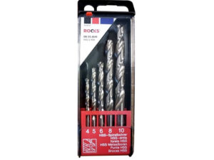 ROOKS Wiertła do metalu PRO HSS G 900 N/mm2 kpl 5 elementów 4 5 6 8 10 mm DIN 338 OK-03.4649