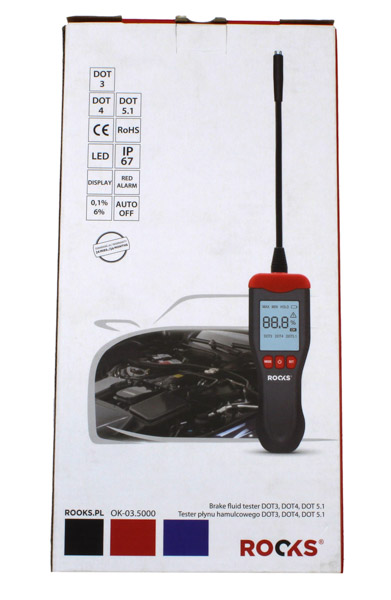ROOKS Tester płynu hamulcowego DOT 3 DOT 4 DOT 5.1 OK-03.5000