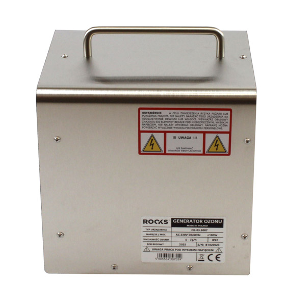 ROOKS Generator ozonu CLEAN AIR 7 g/h 230 V OK-03.5007