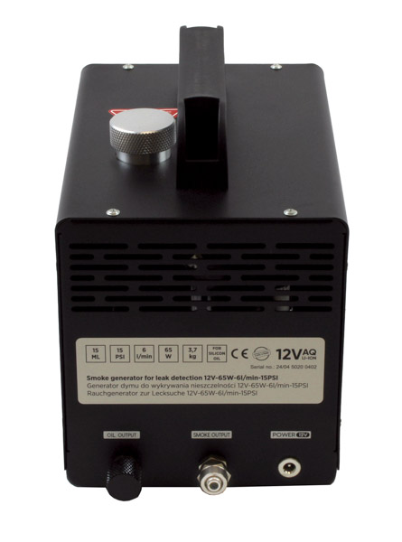ROOKS Generator dymu do wykrywania nieszczelności 12V 65W 6l/min 15PSI OK-03.5020