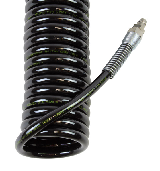 ROOKS Przewód pneumatyczny spiralny PU ze złączami 12 x 8 mm 10 m OK-04.1001