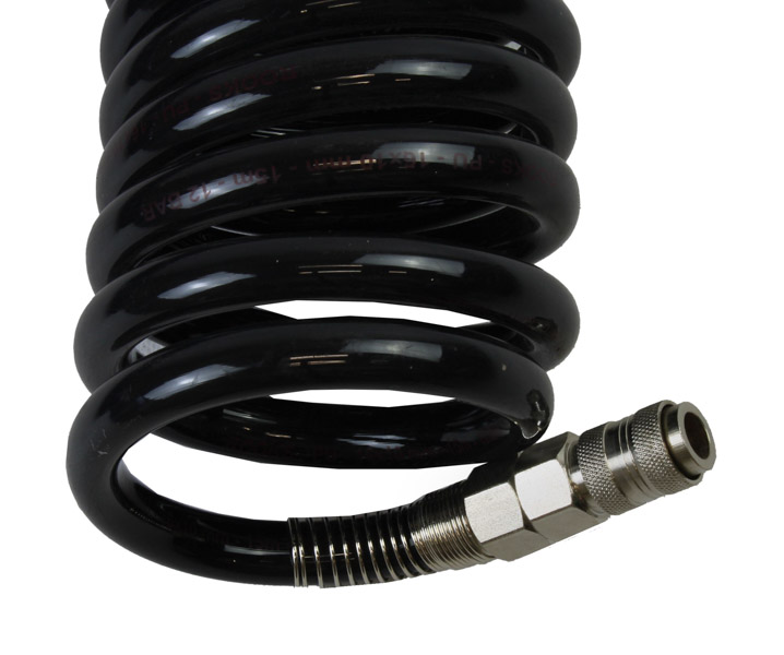 ROOKS Przewód pneumatyczny spiralny PU ze złączami 16 x 10 mm 15 m OK-04.1004