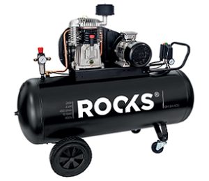 ROOKS Kompresor tłokowy 200 l 4 KM 450 l/min 10 bar 400 V OK-04.1100