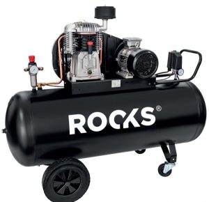 ROOKS Kompresor tłokowy 100 l 3 kM 231 l/min 10 BAR 230V BLACK OK-04.1106