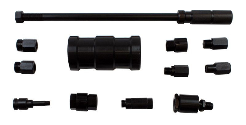 ROOKS Zestaw do wtryskiwaczy Bosch Delphi Siemens Denso z młotem bezwładnościowym 4 kg 9 elementów OK-05.0044