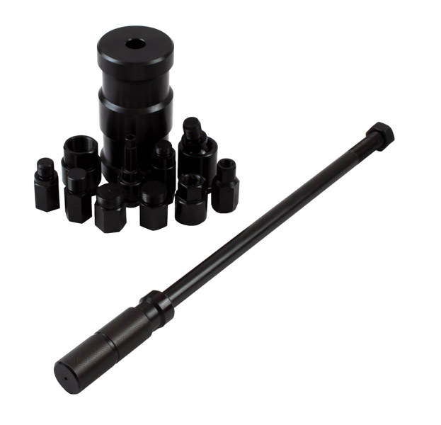 ROOKS Zestaw do wtryskiwaczy Bosch Delphi Siemens Denso z młotem bezwładnościowym 4 kg 9 elementów OK-05.0044