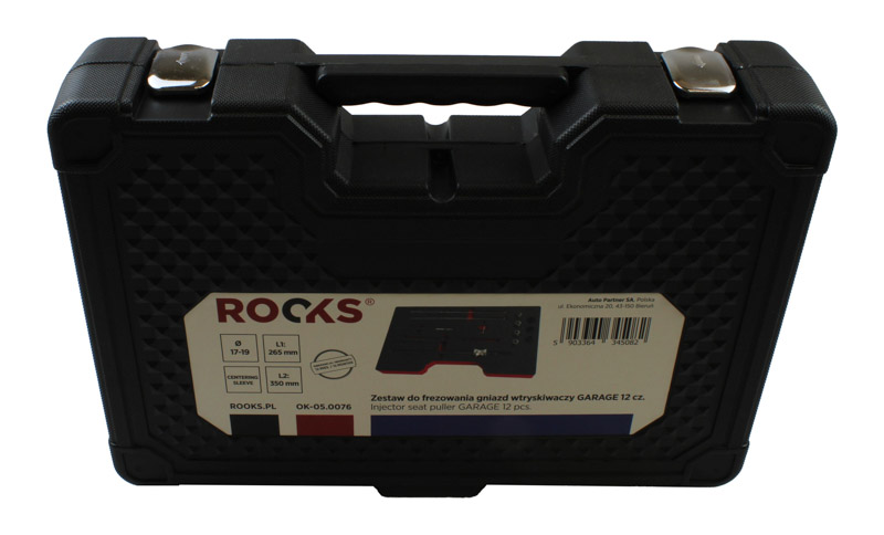 ROOKS Zestaw do frezowania gniazd wtryskiwaczy GARAGE 13 elementów OK-05.0076