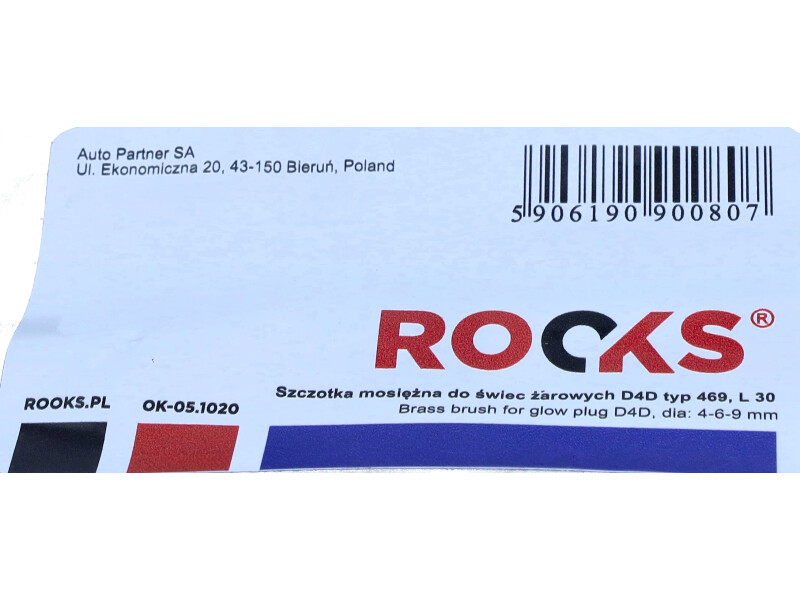 ROOKS Szczotka mosiężna do świec żarowych typ 469 L 310 mm OK-05.1020