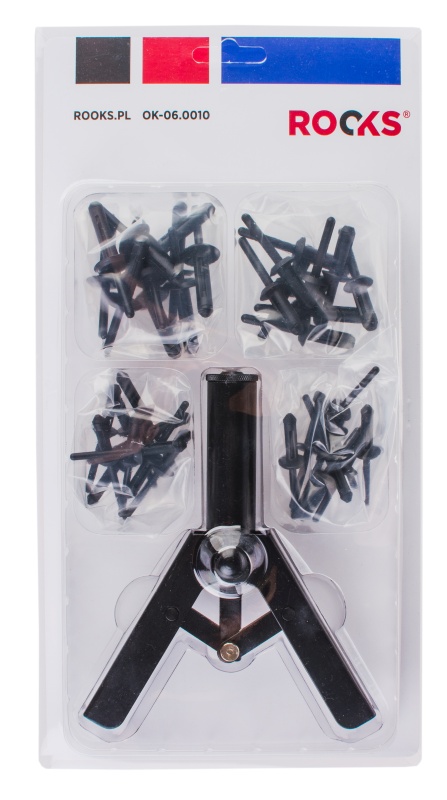 ROOKS Nitownica do nitów plastikowych + 40 nitów komplet OK-06.0010