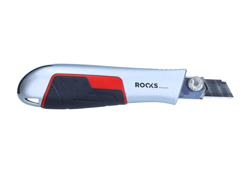 ROOKS Nożyk z ostrzem łamanym metalowy 18 mm 5 ostrzy materiał SK5 OK-06.0115