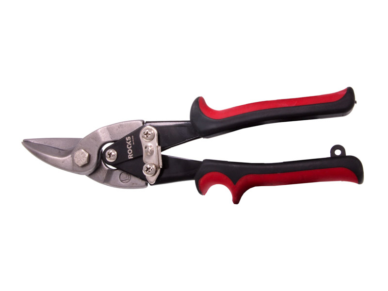 ROOKS Nożyce do blachy lewe 250 mm CrV-TIN OK-06.0139