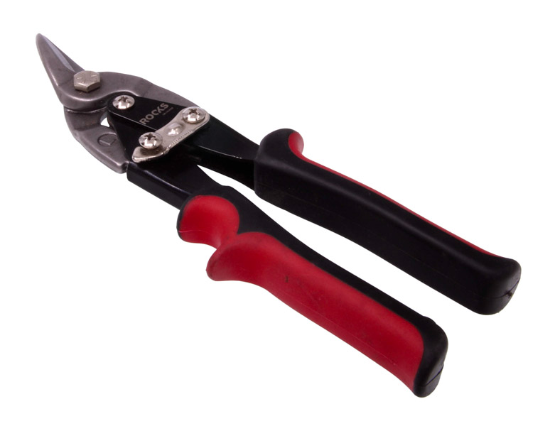 ROOKS Nożyce do blachy lewe 250 mm CrV-TIN OK-06.0139