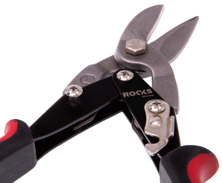 ROOKS Nożyce do blachy lewe 250 mm CrV-TIN OK-06.0139