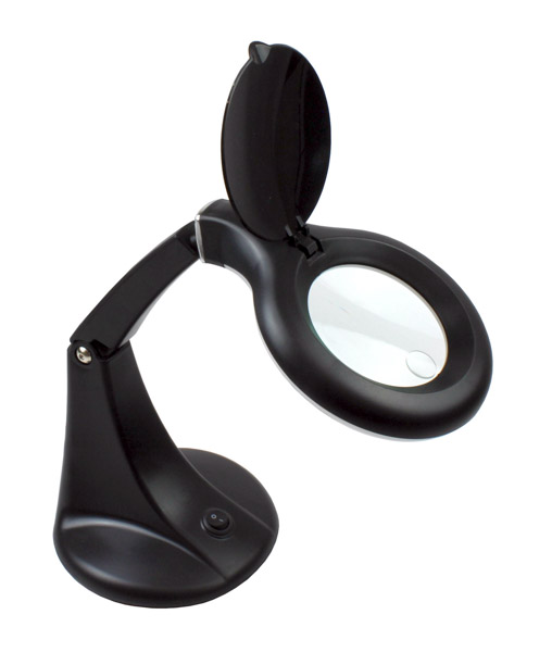 ROOKS Lupa warsztatowa x 3 - x 12 z podświetleniem LED OK-06.0361