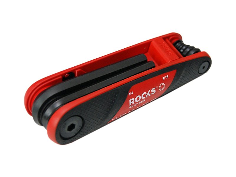 ROOKS Klucze imbusowe FUTURO POCKET HEX calowe 1/16" 5/16" CrVMoSi 7 elementów OK-07.0003