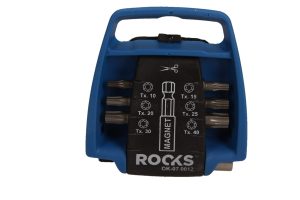 ROOKS BIT POCKET zestaw bitów z uchwytem magnetycznym TORX T10 T15 T20 T25 T30 T40 komplet 7 elementów OK-07.0012