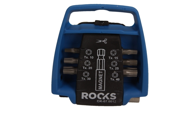 ROOKS BIT POCKET zestaw bitów z uchwytem magnetycznym TORX T10 T15 T20 T25 T30 T40 komplet 7 elementów OK-07.0012