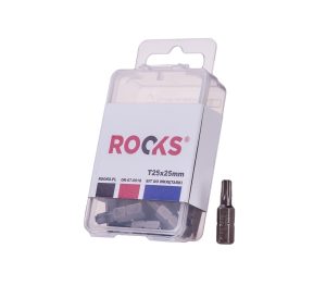 ROOKS Bit do wkrętarki 1/4" x 25 mm x T25 udarowy CrVMoSi kpl. 10 szt. OK-07.0018