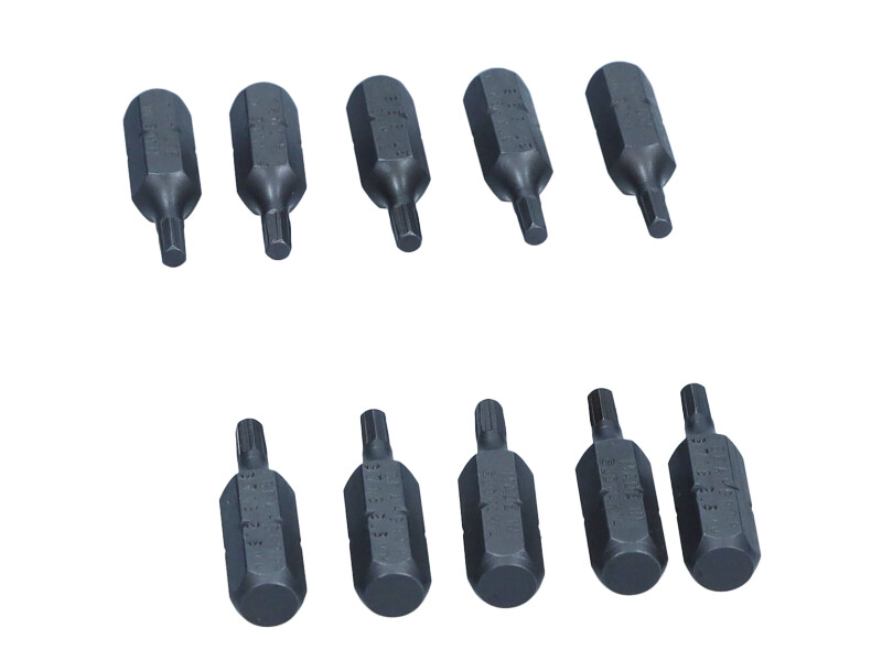ROOKS Bit do wkrętarki 1/4" x 25 mm x HEX 2,5 udarowy CrVMoSi kpl. 10 szt. OK-07.0021
