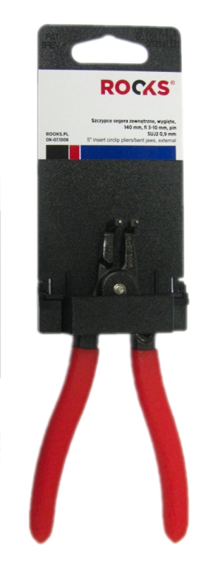 ROOKS Szczypce Segera zewnętrzne wygięte 140 mm OK-07.1008