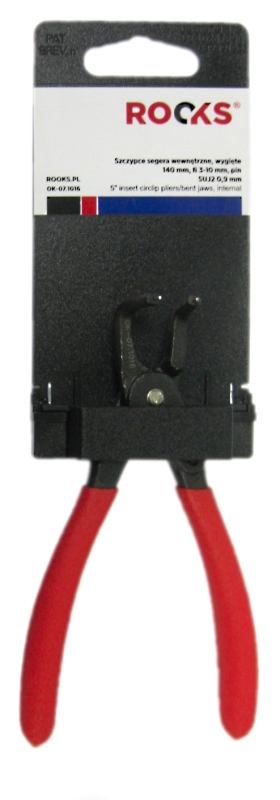 ROOKS Szczypce Segera wewnętrzne wygięte 140 mm OK-07.1016