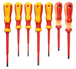 ROOKS Zestaw wkrętaków VDE 2K PLUS SLIM 7 elementów 3 5 4 5 5 PH1 PH2 PLUS PZ1 PLUS FL 5 OK-07.2007
