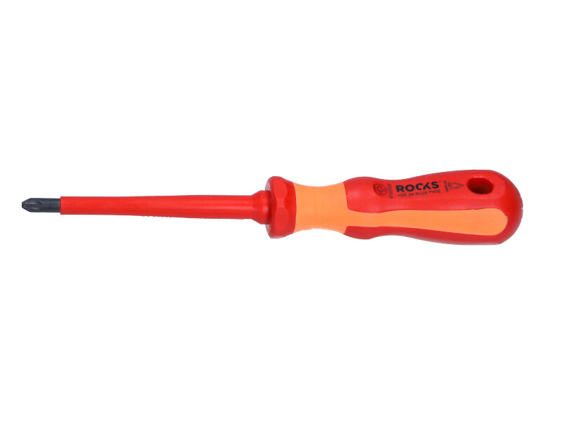 ROOKS Wkrętak płasko-krzyżowy VDE PLUS-MINUS TYPE PZ2/SL6 x 100 mm OK-07.2220