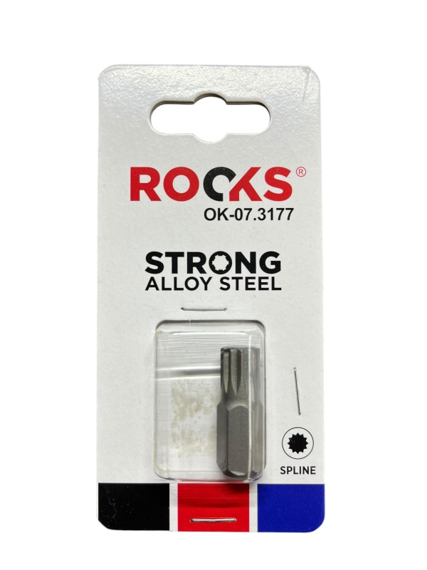 ROOKS Bit 10 mm 3/8" SPLINE M10 x 30 mm S2 OK-07.3177