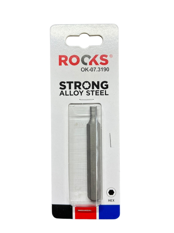 ROOKS LONG Bit 10 mm 3/8" Hex 5 mm x 75 mm S2 OK-07.3190