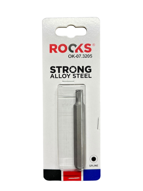 ROOKS LONG Bit 10 mm 3/8" SPLINE M8 x 75 mm S2 OK-07.3205