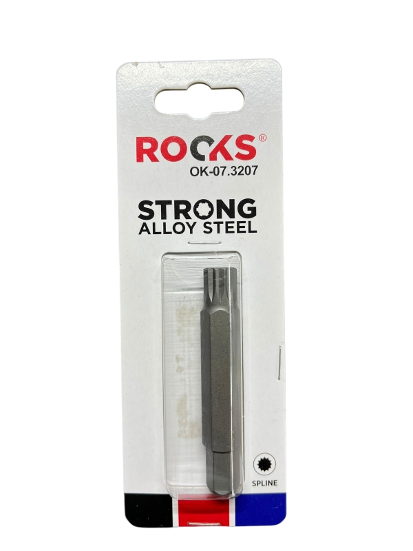 ROOKS LONG Bit 10 mm 3/8" SPLINE M12 x 75 mm S2 OK-07.3207