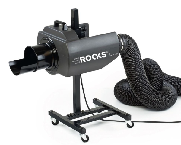 ROOKS Wyciąg spalin mobilny 430 m3/h 0,37 kW fi 120 mm 230 V OK-08.2000
