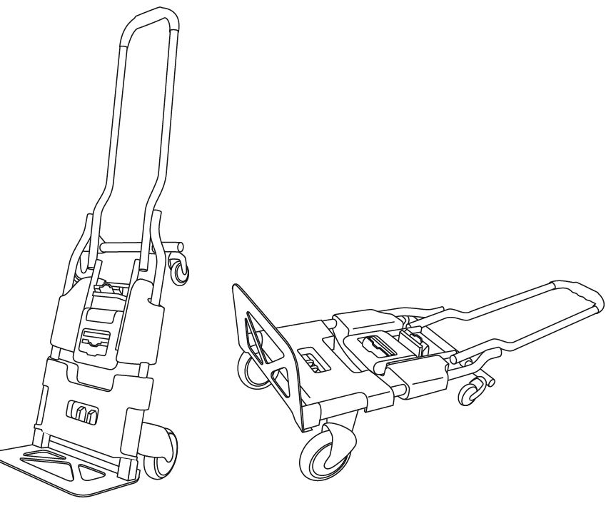 ROOKS Wózek transportowy składany 2 w 1 120 kg OK-08.4000
