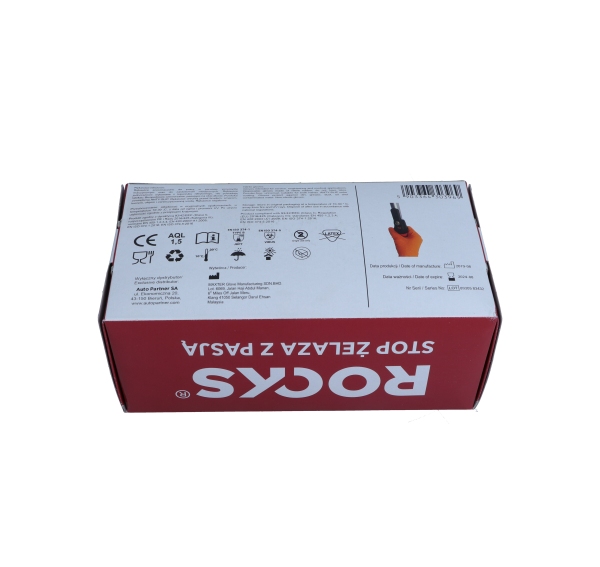 ROOKS Rękawice nitrylowe STRONG ORANGE M kpl 50 sztuk OK-09.0004
