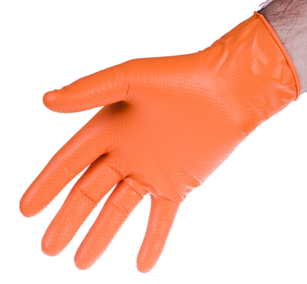 ROOKS Rękawice nitrylowe STRONG ORANGE L komplet 50 sztuk OK-09.0005