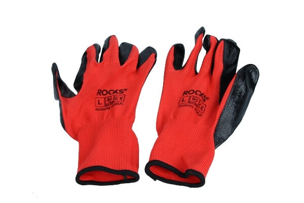 ROOKS OK-09.0011 Rękawice robocze polyester-nitrille rozmiar L 5 par
