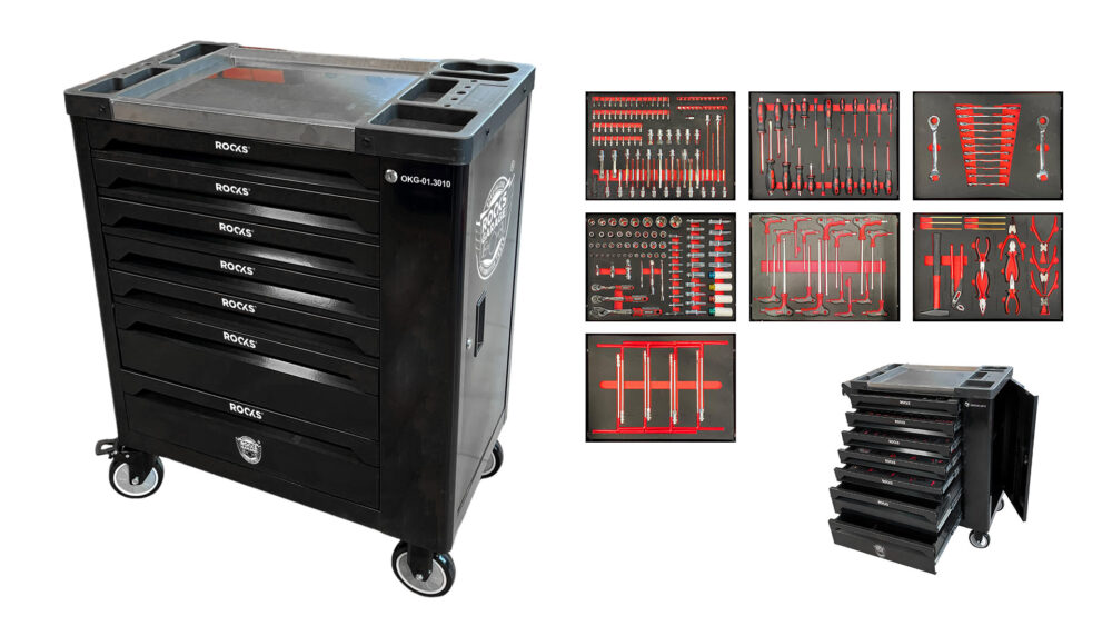 ROOKS OKG-01.3010 Szafka narzędziowa HOME GARAGE z narzędziami 257 elementów