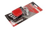 SELTA SE-1009T Zestaw kluczy imbusowych TORX SECURITY w uchwycie 9 elementów TS10-TS50